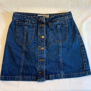 Denim topshop skirt